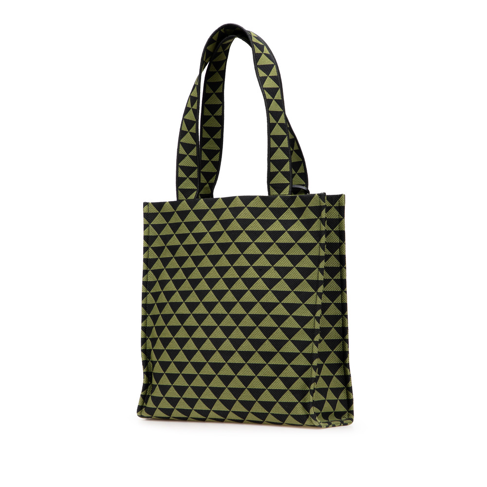 Pre-Loved Prada Jacquard Triangolo Symbole Shopping Tote - Picture 2 of 12